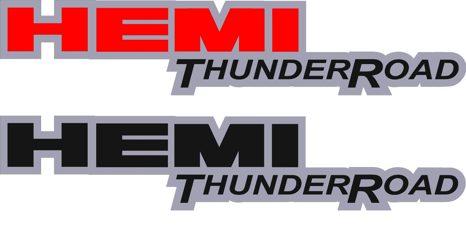 "HEMI Thunder Road" Bed Graphics 03-up Dodge Ram - Click Image to Close